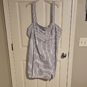 Forever 21 Black and White Striped Blouse